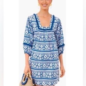 Tuckernuck Blue and White Floral Dress